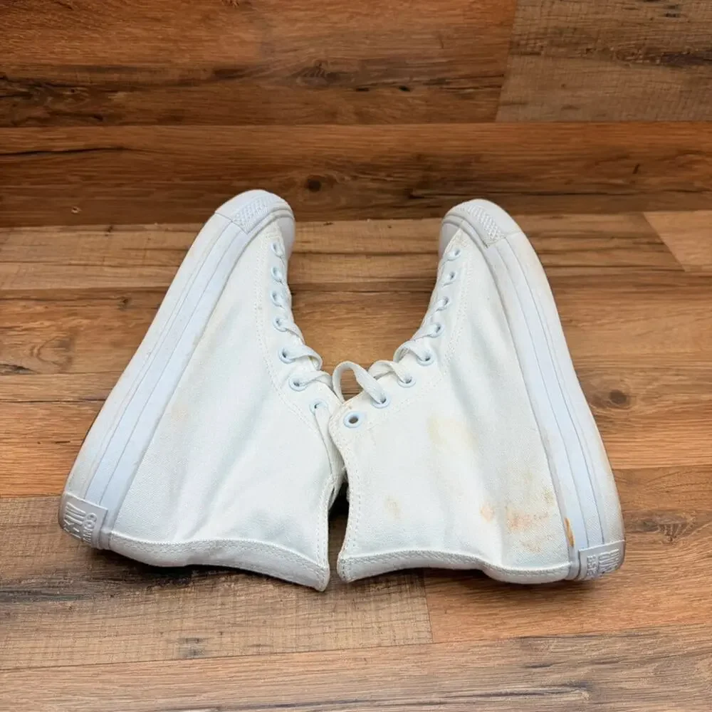 Converse CTAS High Throwback Wo’s size 9.5  All Star 2 Hi White canvas  sneakers